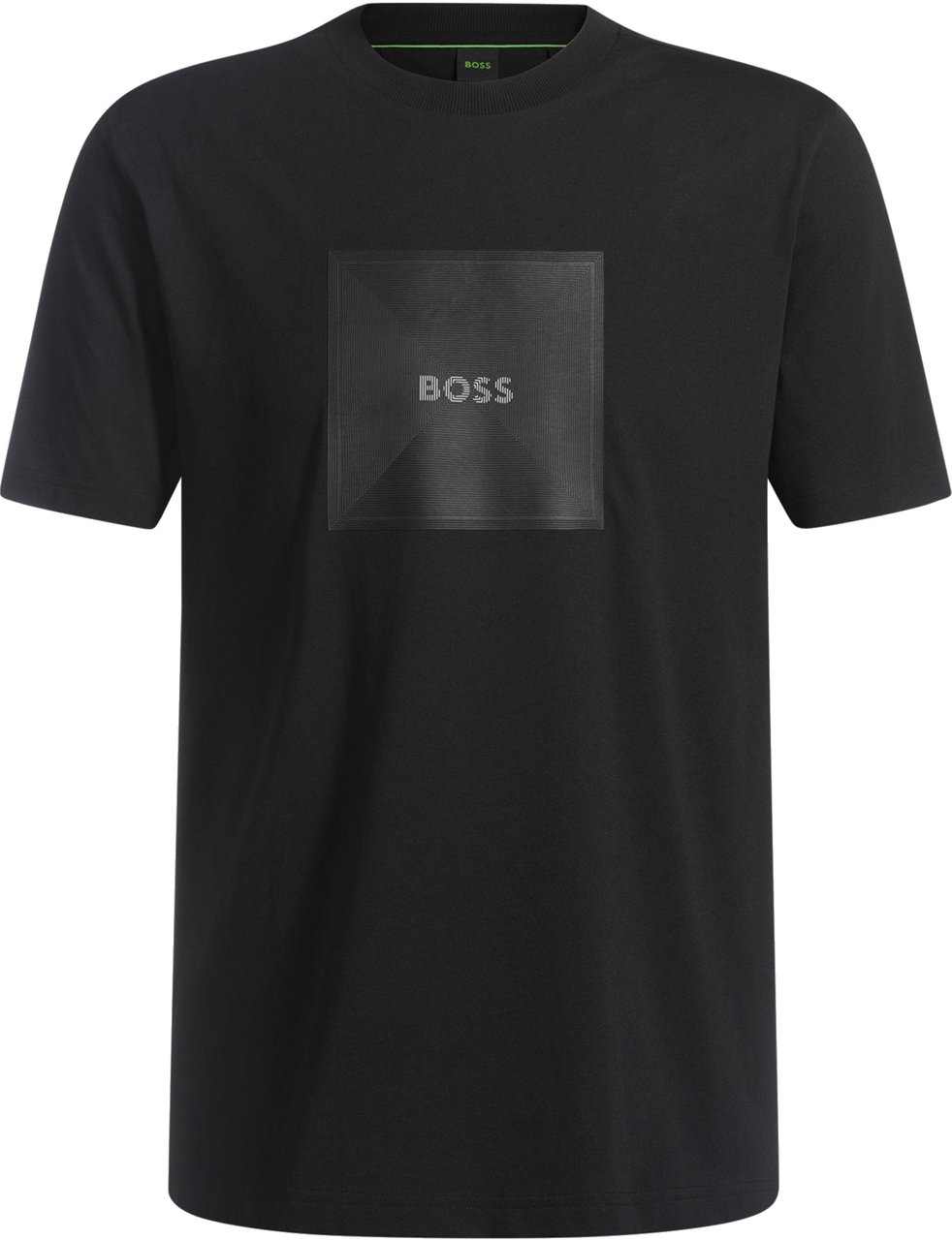 Boss BOSS Tee Logo Rib Blauw