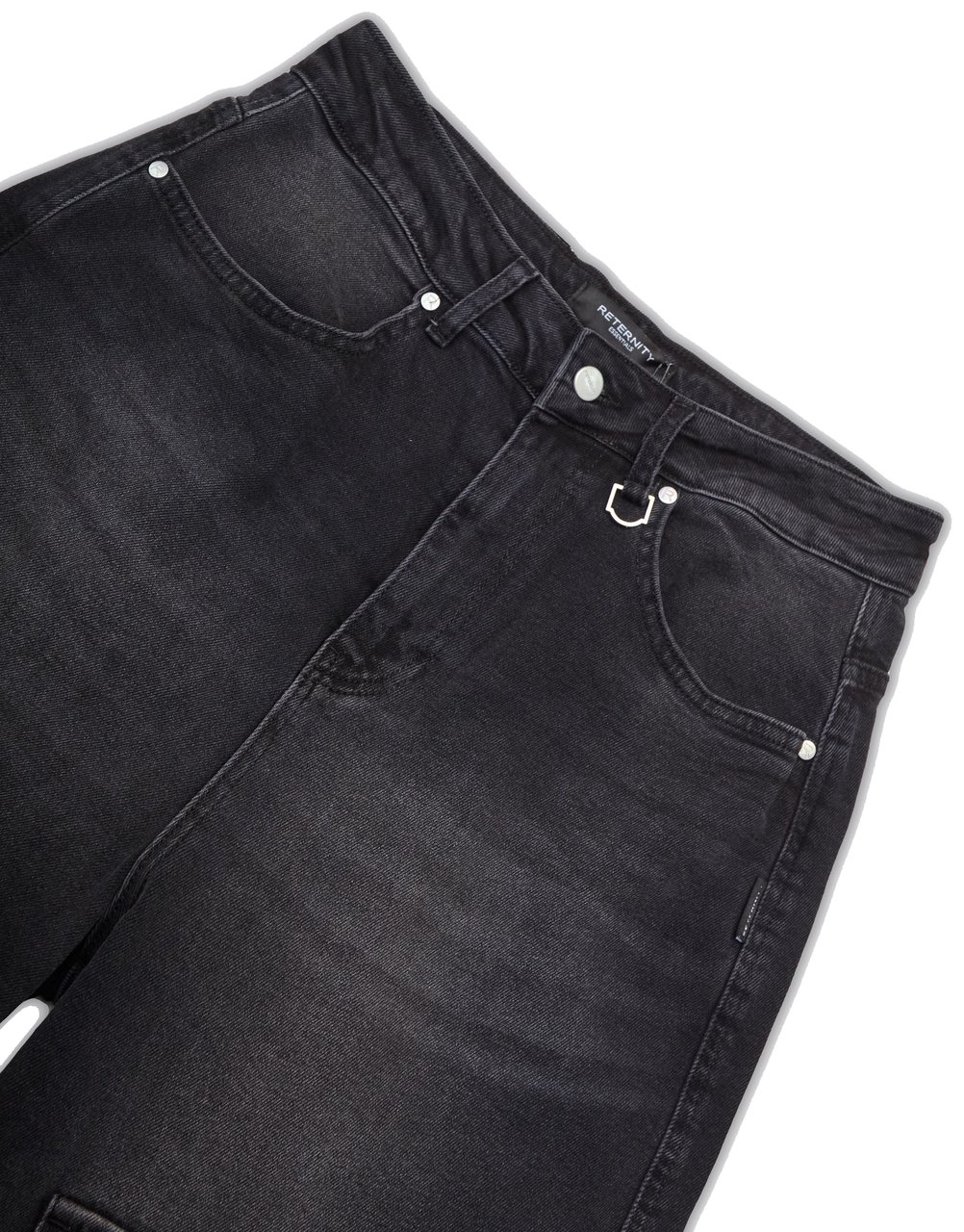 Reternity Short Cargo Essential Washed Black Divers