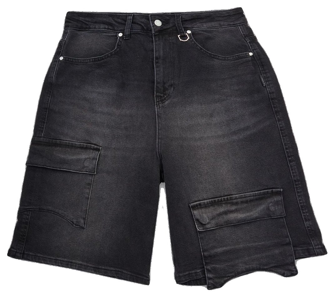 Reternity Short Cargo Essential Washed Black Divers