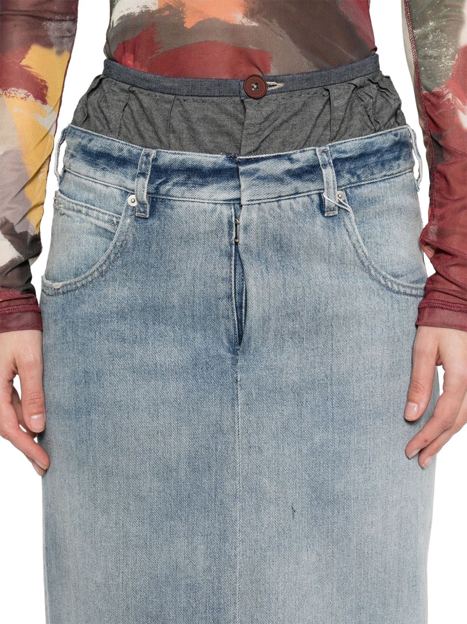 Maison Margiela Skirts Clear Blue Blauw