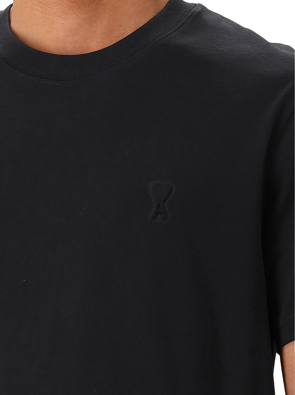 AMI Paris AMI Paris T-shirt Zwart Embosse Zwart