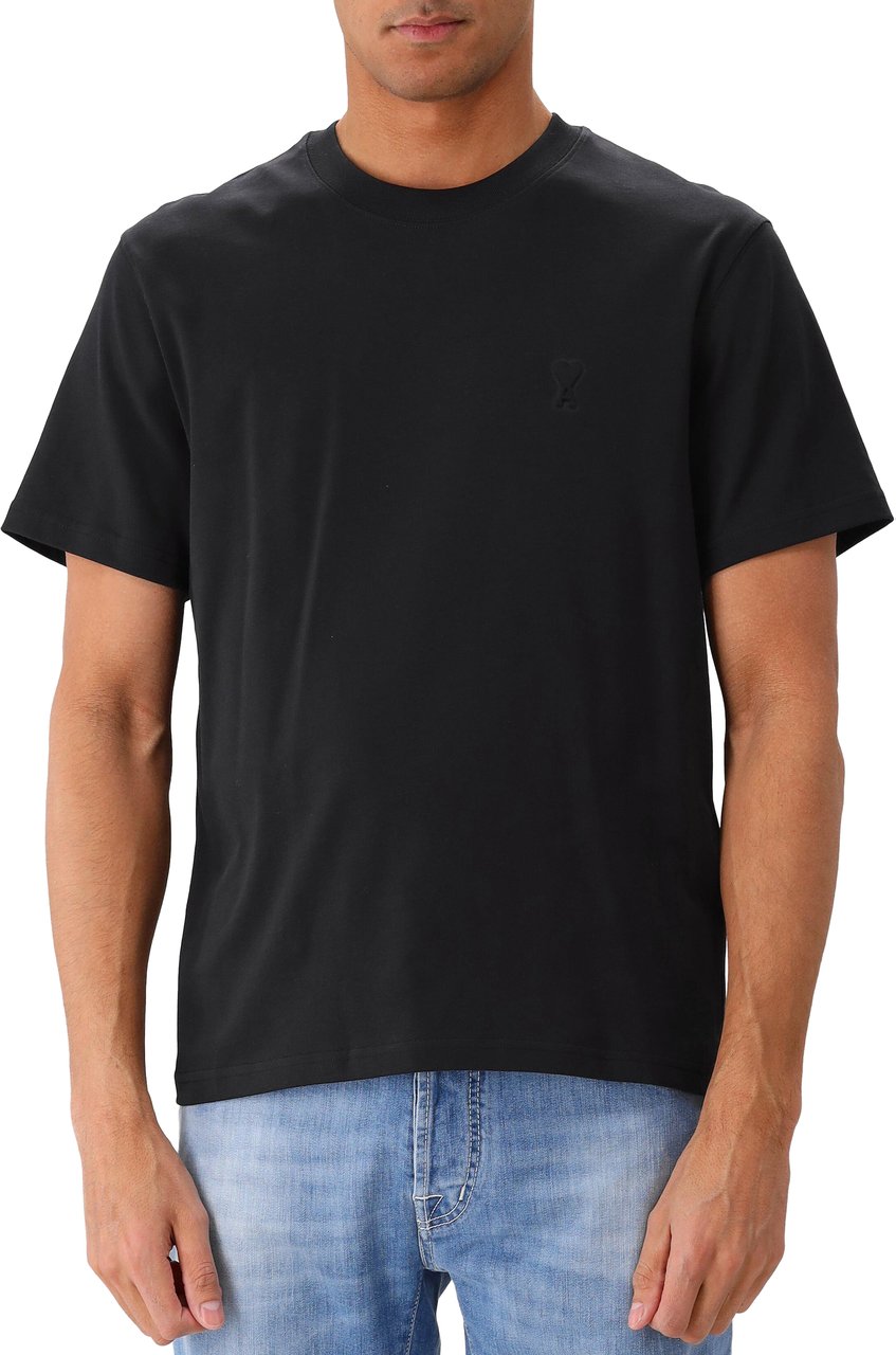 AMI Paris AMI Paris T-shirt Zwart Embosse Zwart