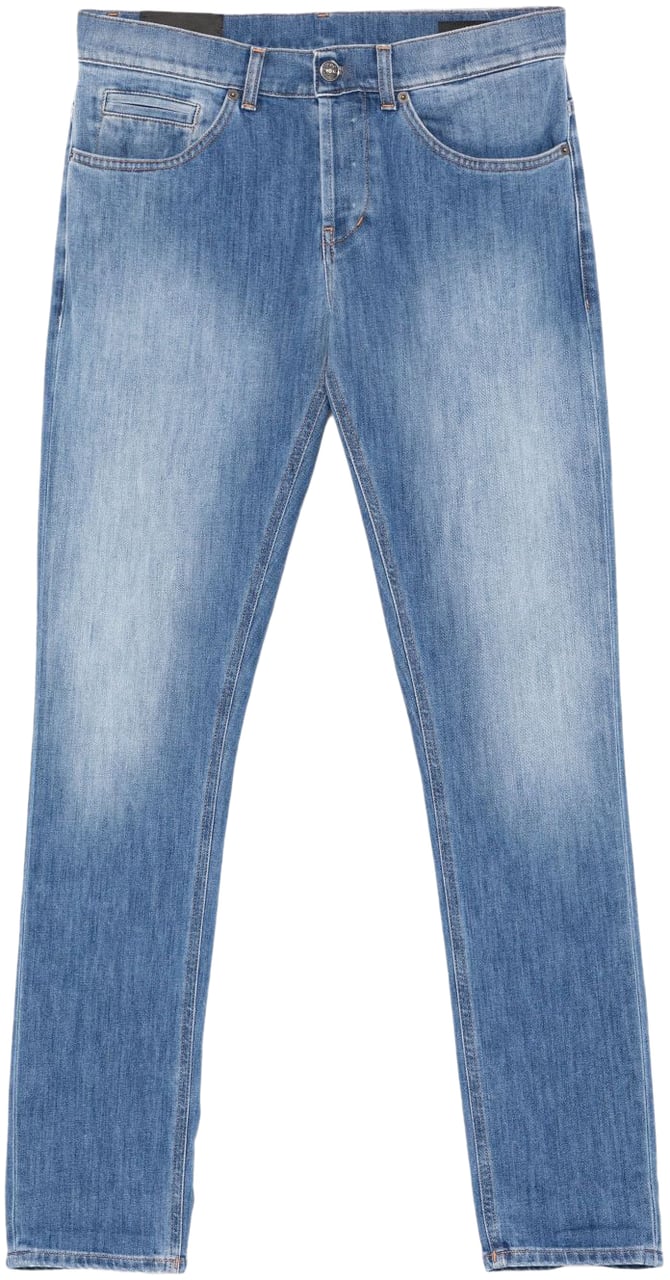 Dondup Trousers Denim Medio Blauw