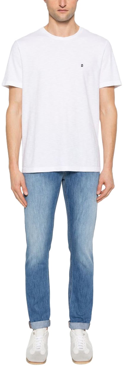 Dondup Trousers Denim Medio Blauw