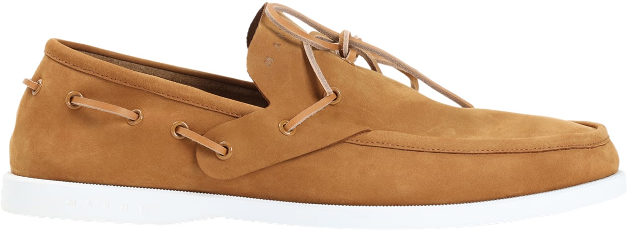 Marni chaussures en daim a lacets Bruin