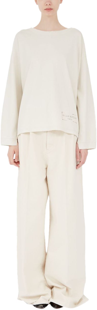 Maison Margiela T-Shirts And Polos Ivory Wit