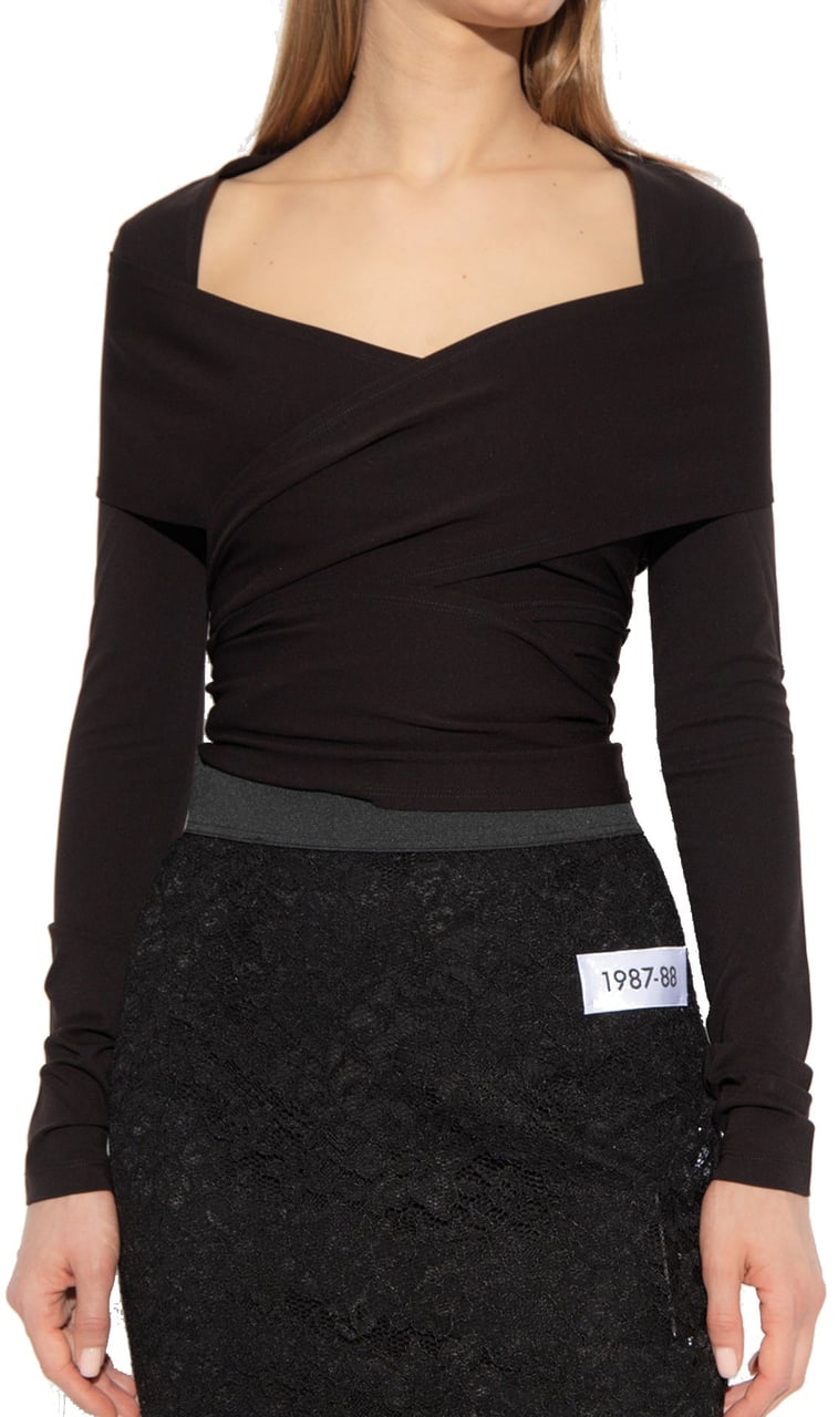 Dolce & Gabbana Tied Up Top Zwart