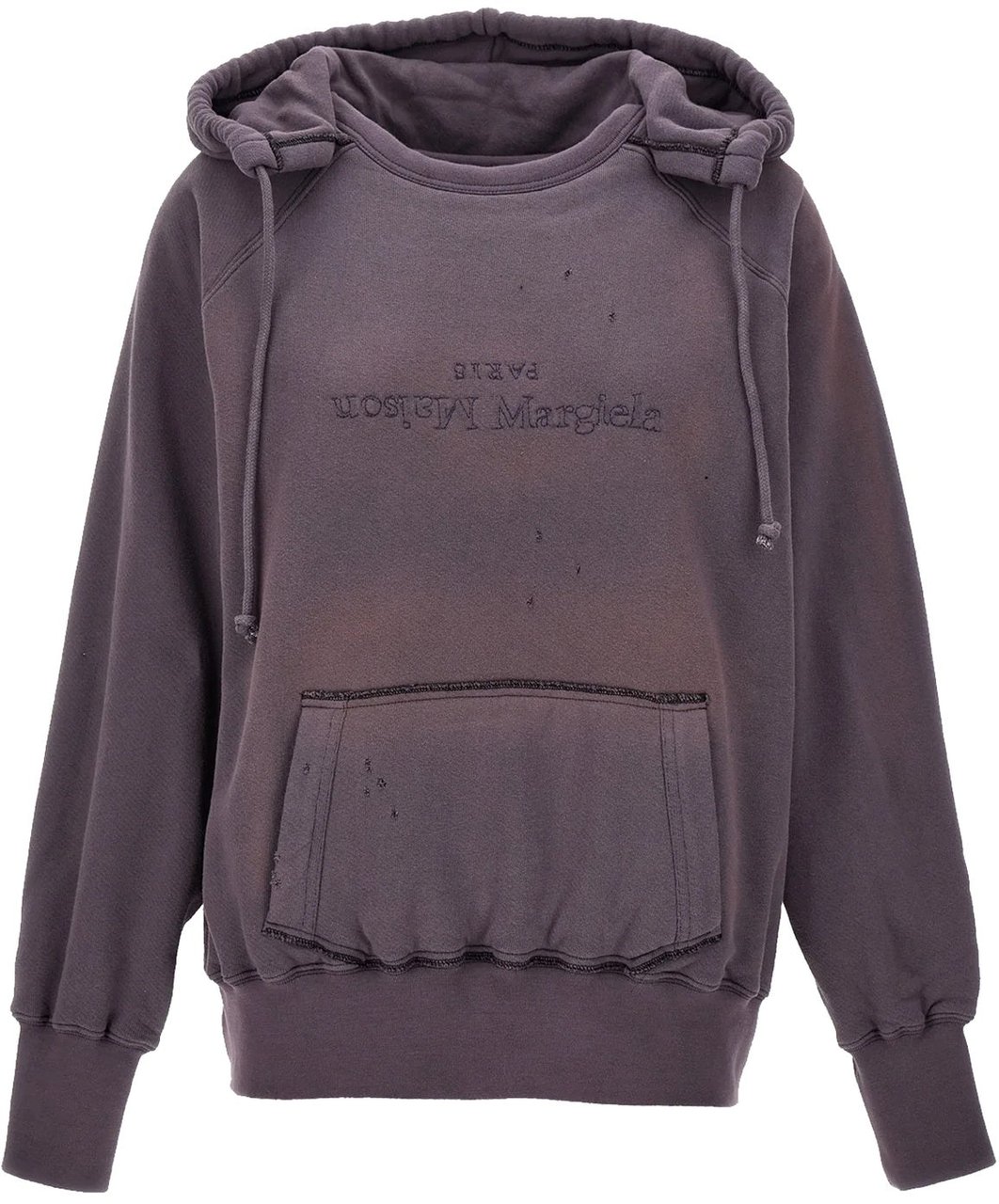 Maison Margiela Maison Margiela Cotton Hooded Sweatshirt Paars