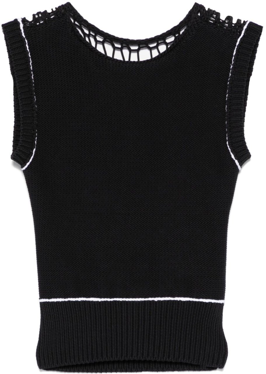 MM6 Maison Margiela Mm6 Maison Margiela Top Nero Zwart