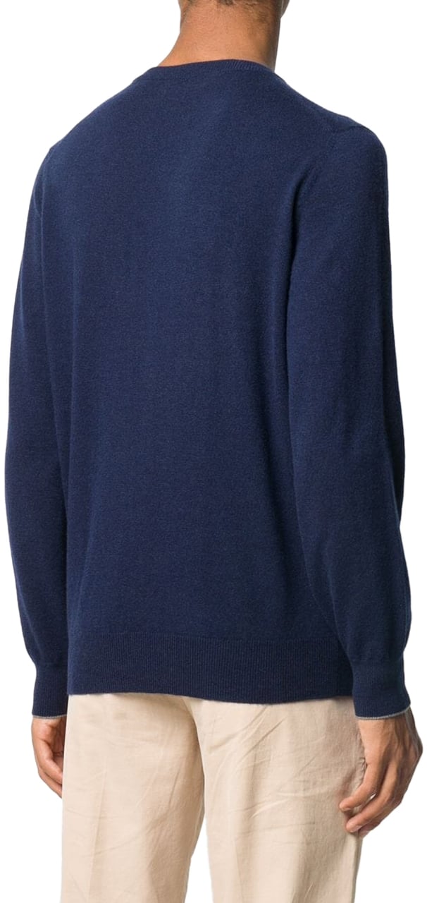Brunello Cucinelli Maglia In Cashmere Blauw