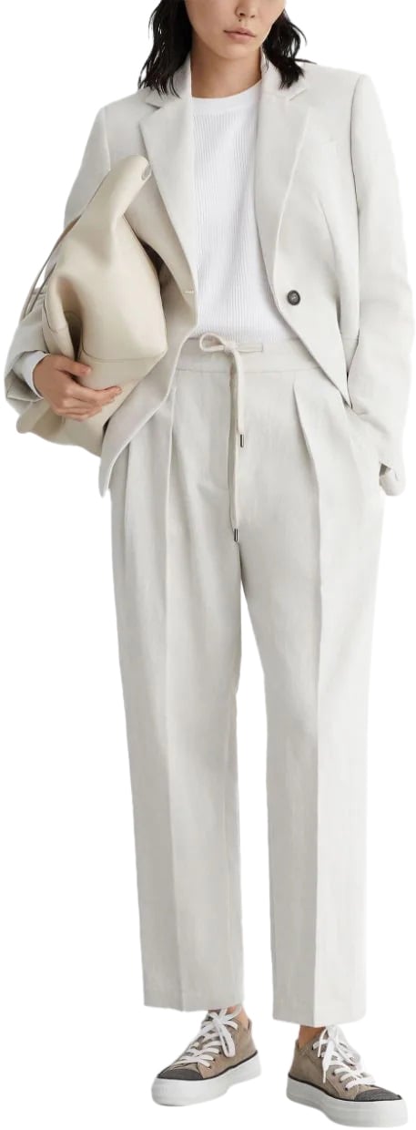 Brunello Cucinelli Pantalone Wit