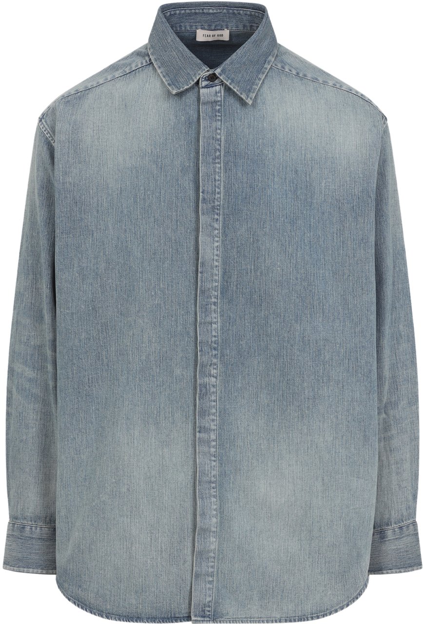 Fear of God Denim Shirt Indigo 2 Paars