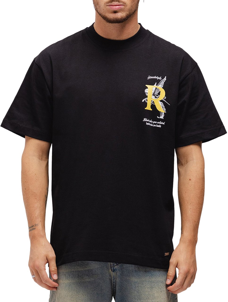 Richesse ARTEMIS T-SHIRT BLACK Zwart