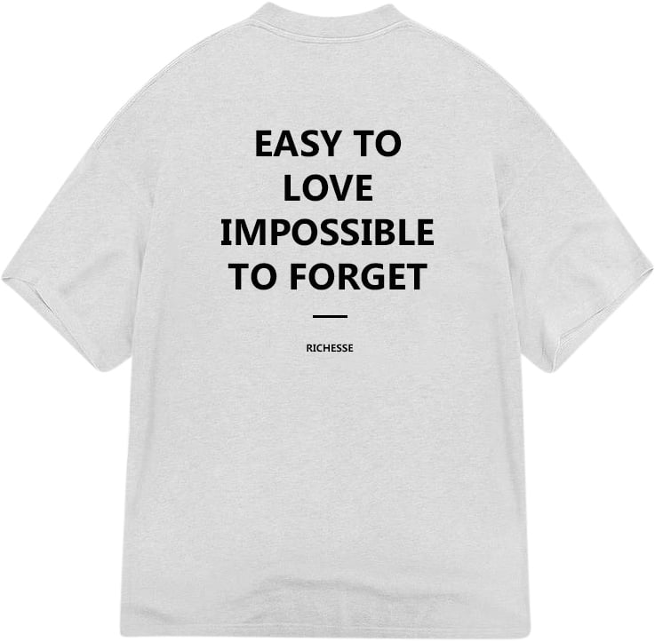 Richesse UNFORGETTABLE T-SHIRT LIGHT GREY Grijs