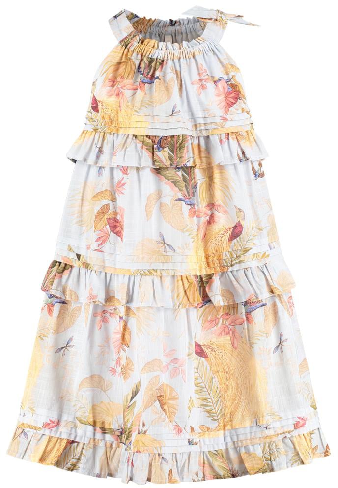 Zimmermann Rhiannon Kids Swing Dress Blauw