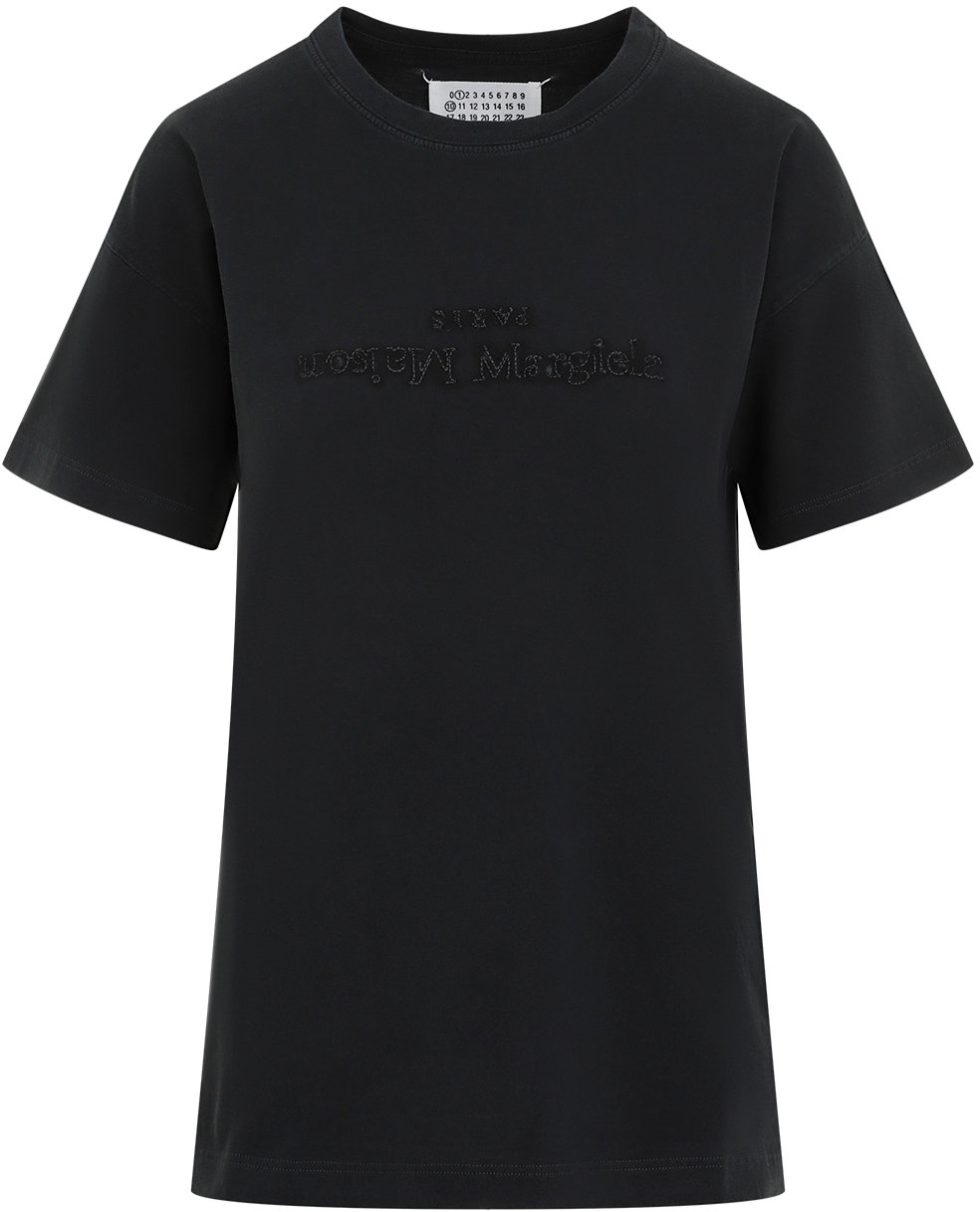 Maison Margiela T-shirts And Polos Black Zwart