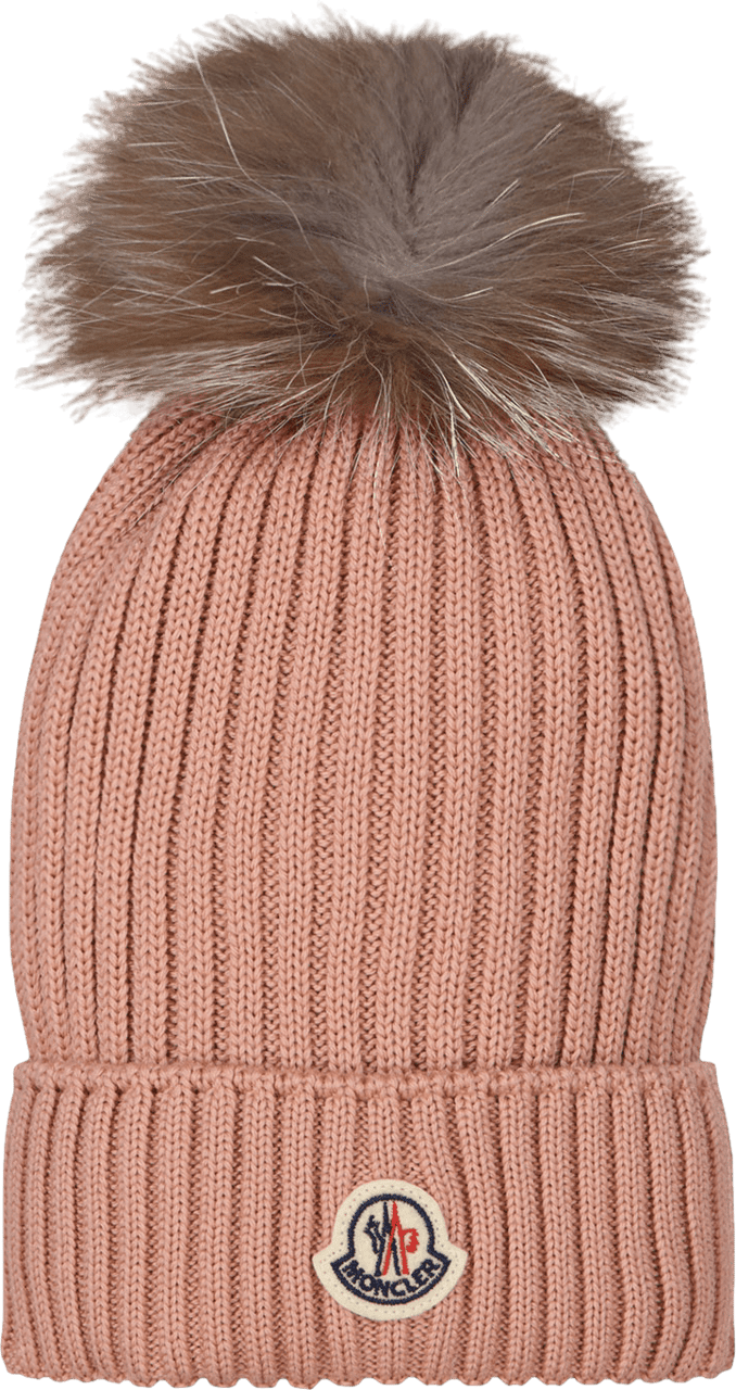 Moncler Moncler Kinder Meisjes Muts Licht Roze Roze
