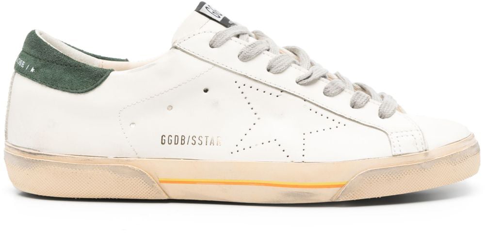 Golden Goose Heren Super-Star Sneaker Wit/Groen Wit