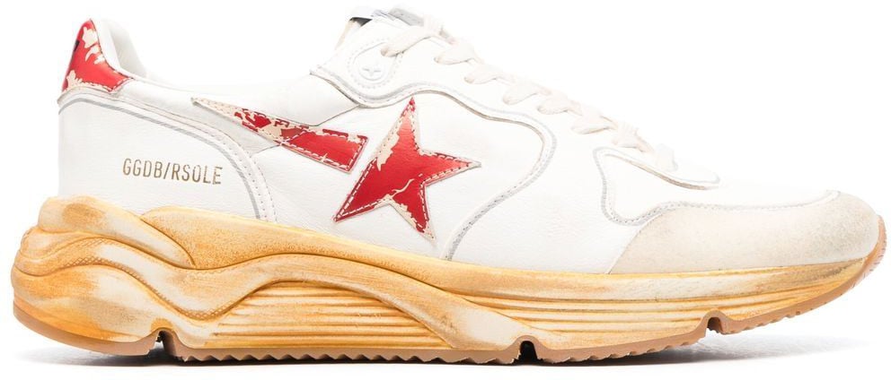Golden Goose Heren Running Sole Sneaker Wit Wit