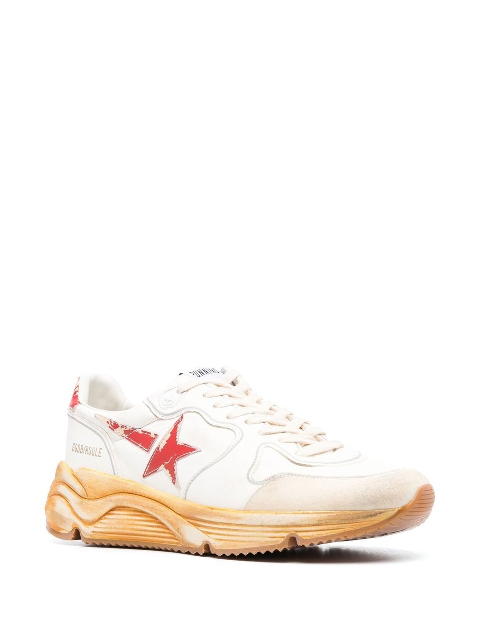 Golden Goose Heren Running Sole Sneaker Wit Wit