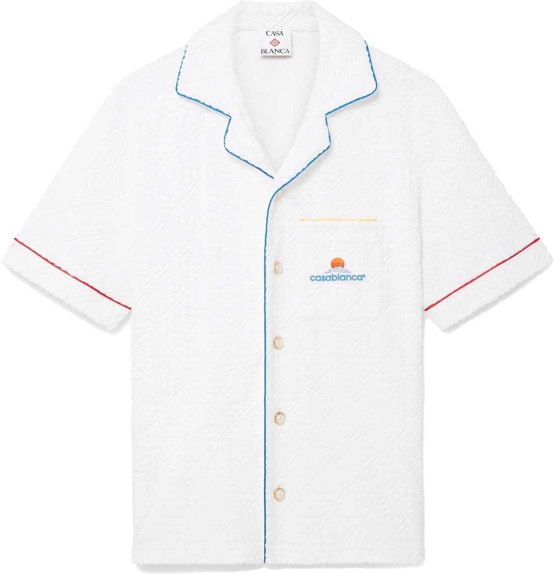 Casablanca towel shirt white Wit