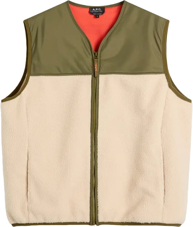 A.P.C. gilet khaki en beige Beige