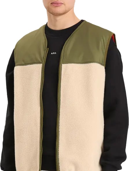 A.P.C. gilet khaki en beige Beige