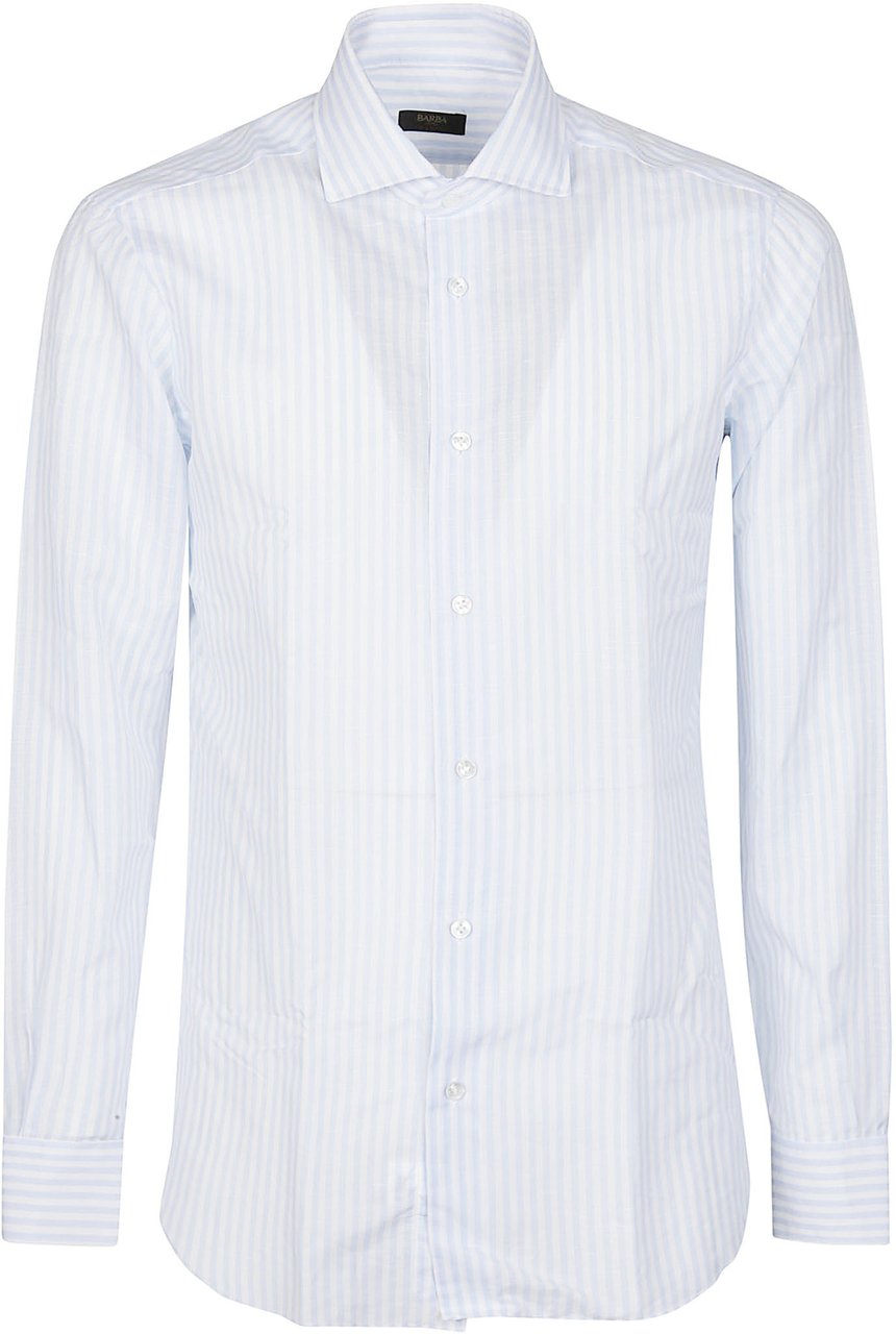 Barba Napoli Neck Shirt White Wit
