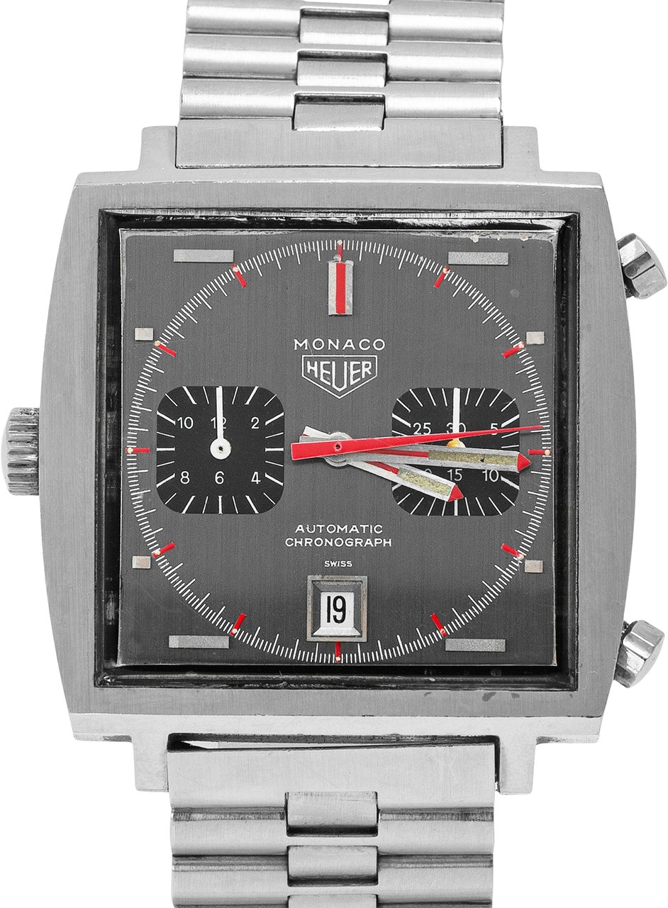 Heuer Monaco Zwart