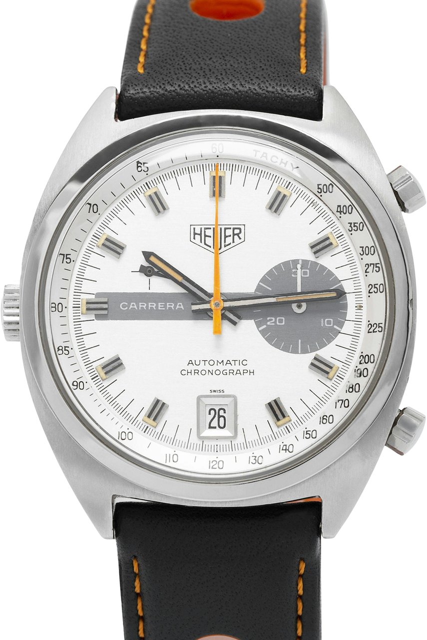 Heuer Vintage Carrera Zilver