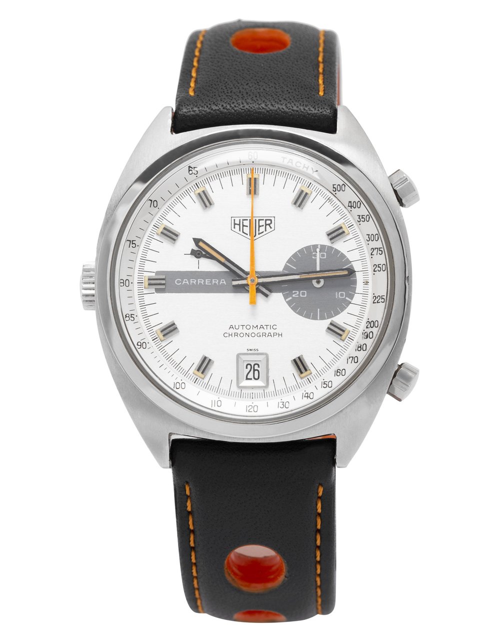 Heuer Vintage Carrera Zilver
