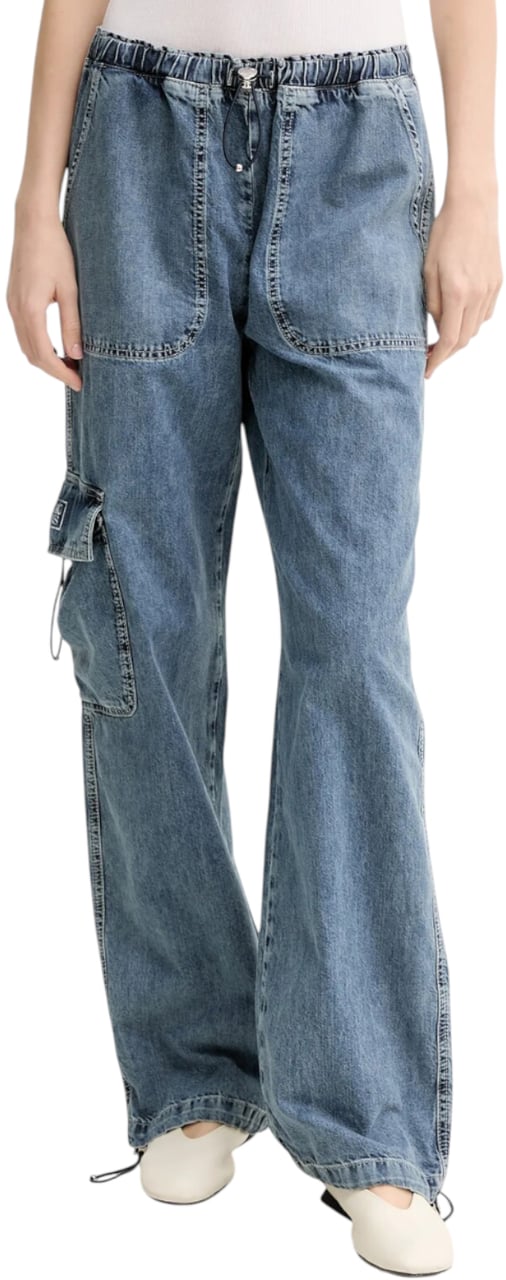 Moschino Trousers Denim Blauw