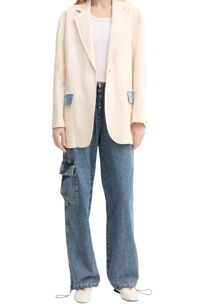 Moschino Trousers Denim Blauw