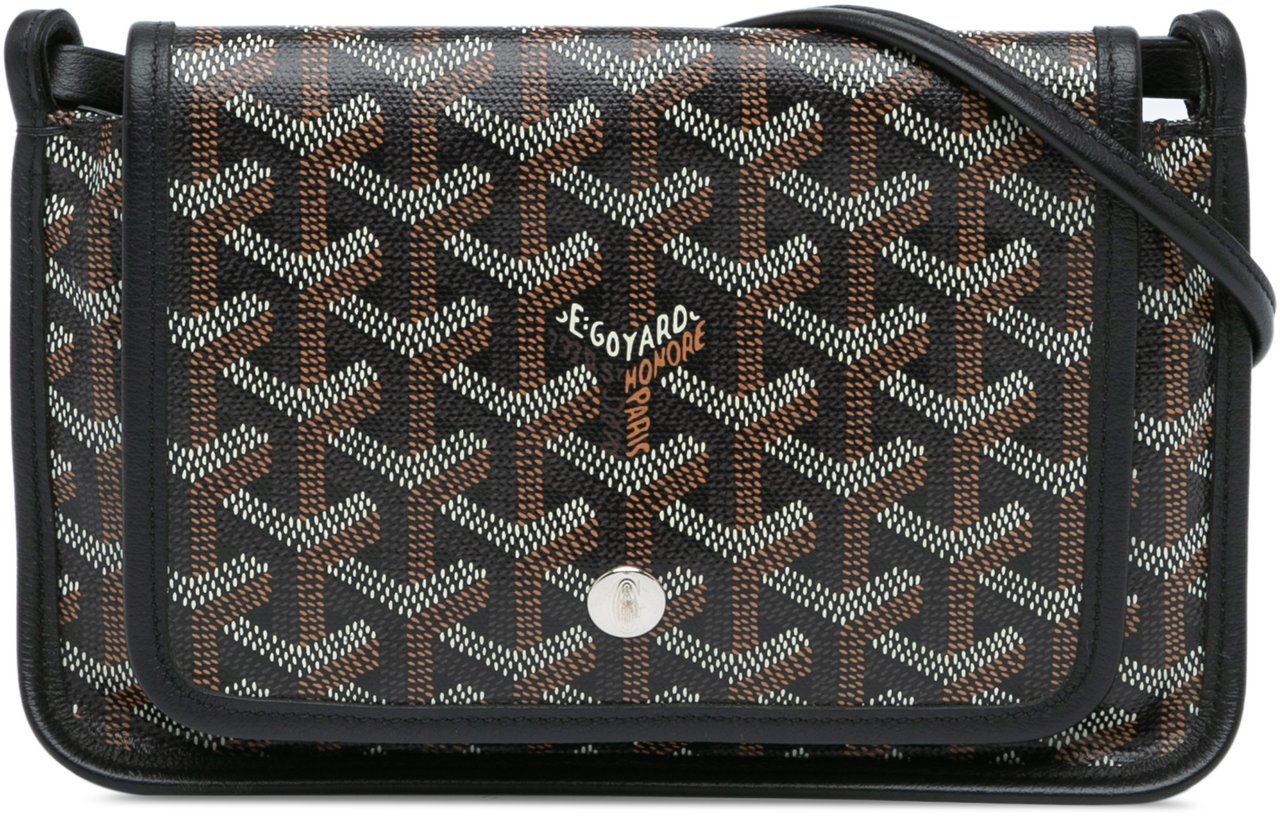 Goyard Goyardine Plumet Pocket Wallet Zwart