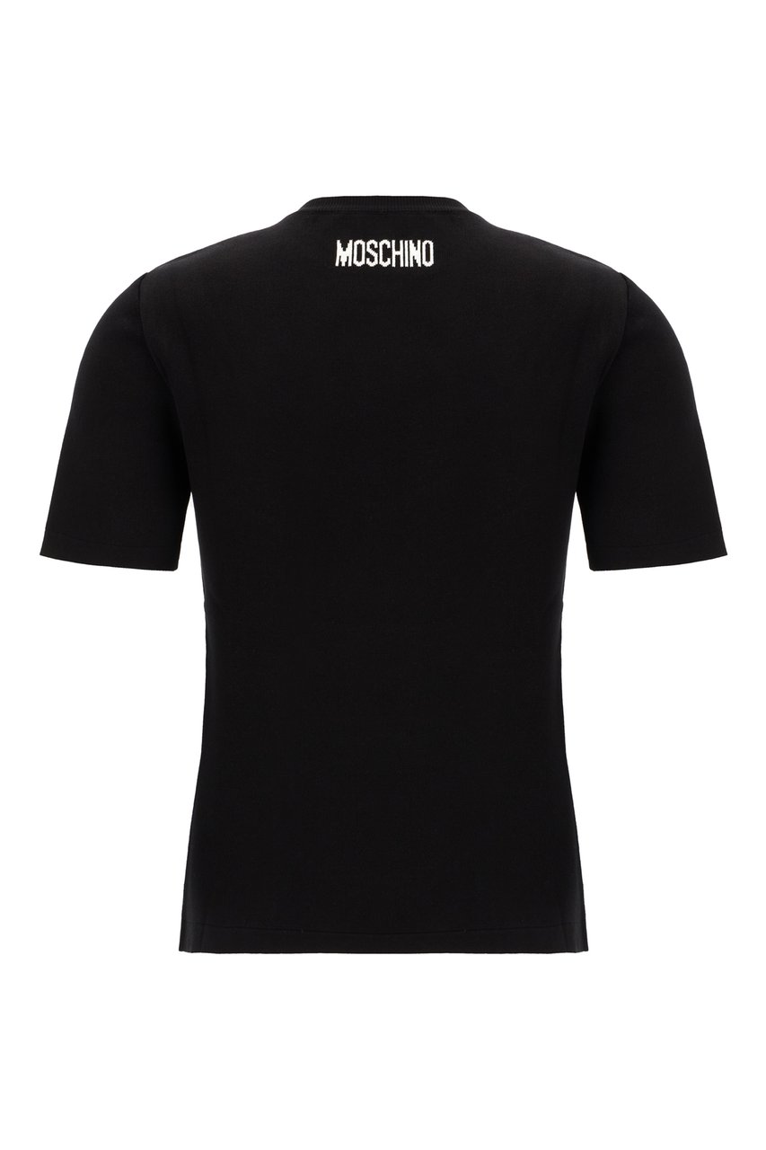 Moschino Moschino Black cotton sweater Zwart