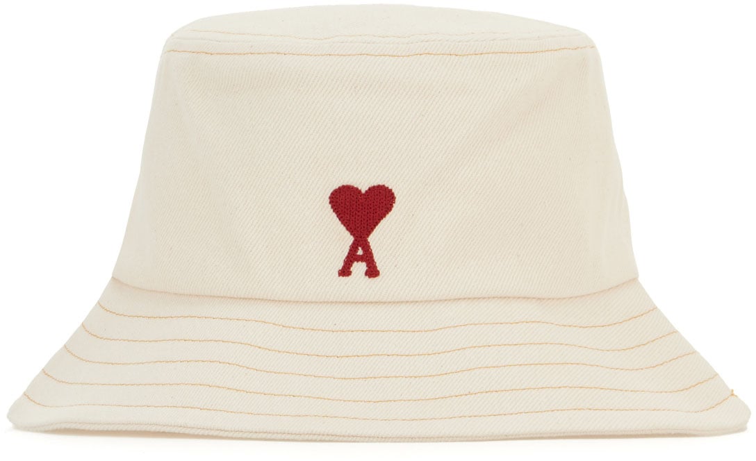AMI Paris AMI Paris Ivory denim bucket hat Neutraal