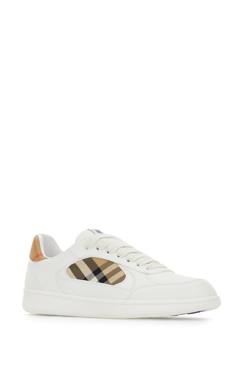 Burberry Burberry White leather Terrence sneakers Wit