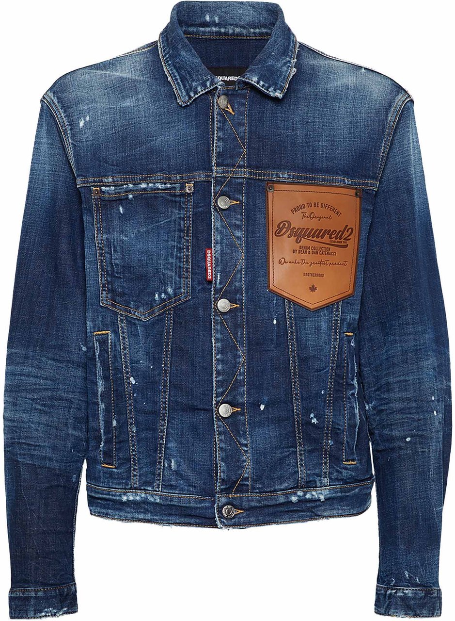 Dsquared2 Giacca in Jeans Over Blauw
