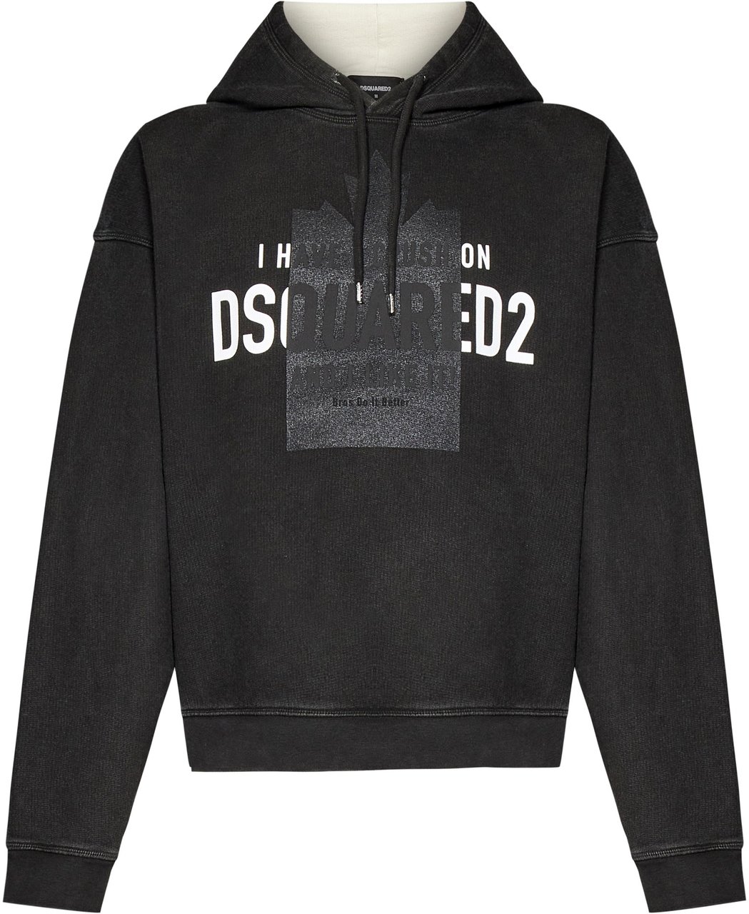 Dsquared2 Felpa con Logo Zwart