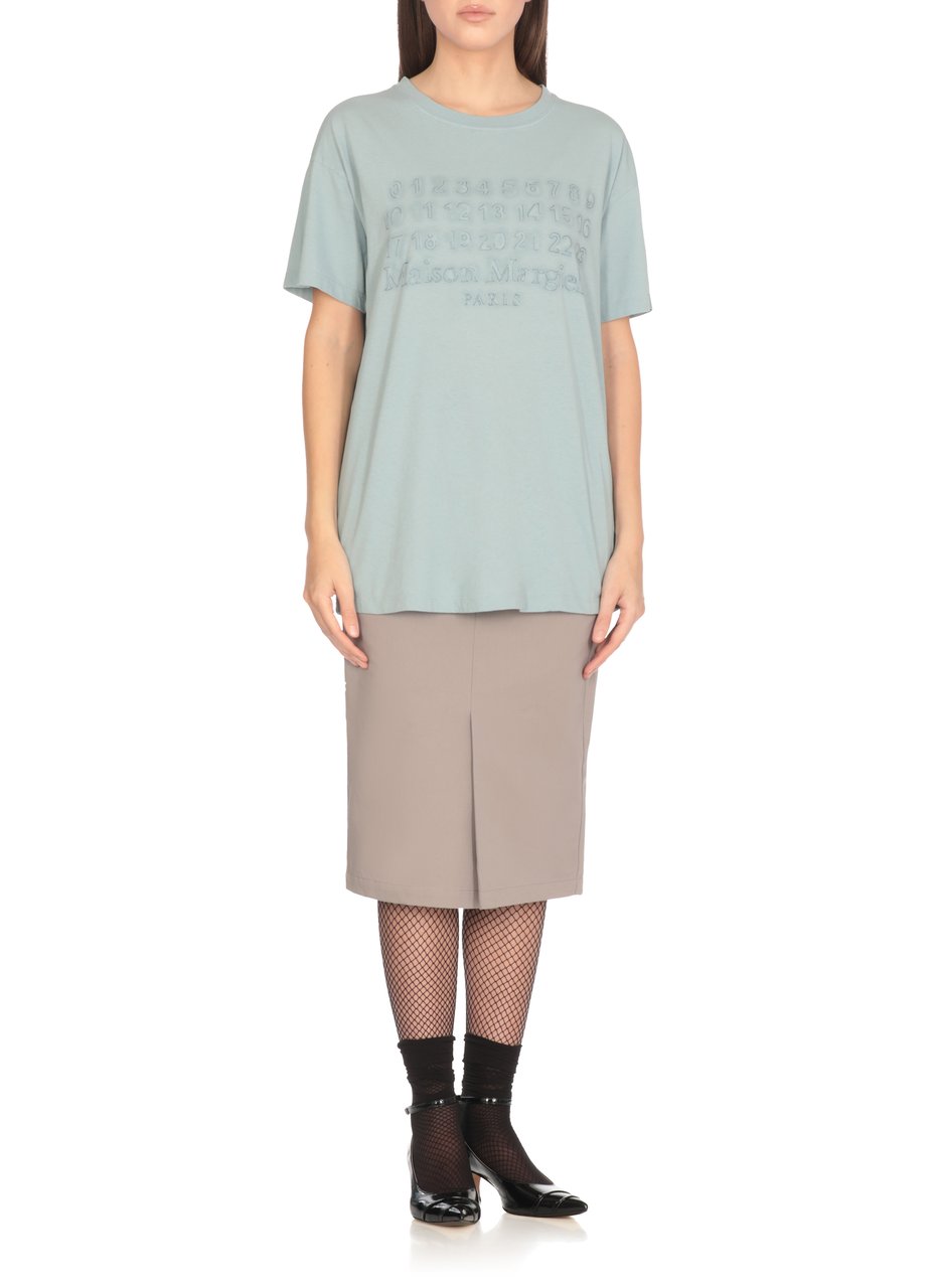 Maison Margiela T-Shirts And Polos Light Blue Blauw