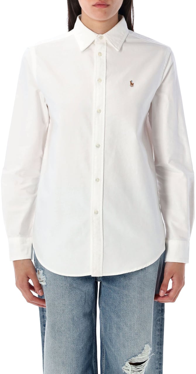 Ralph Lauren Relaxed Fit Oxford Shirt Bianco Wit