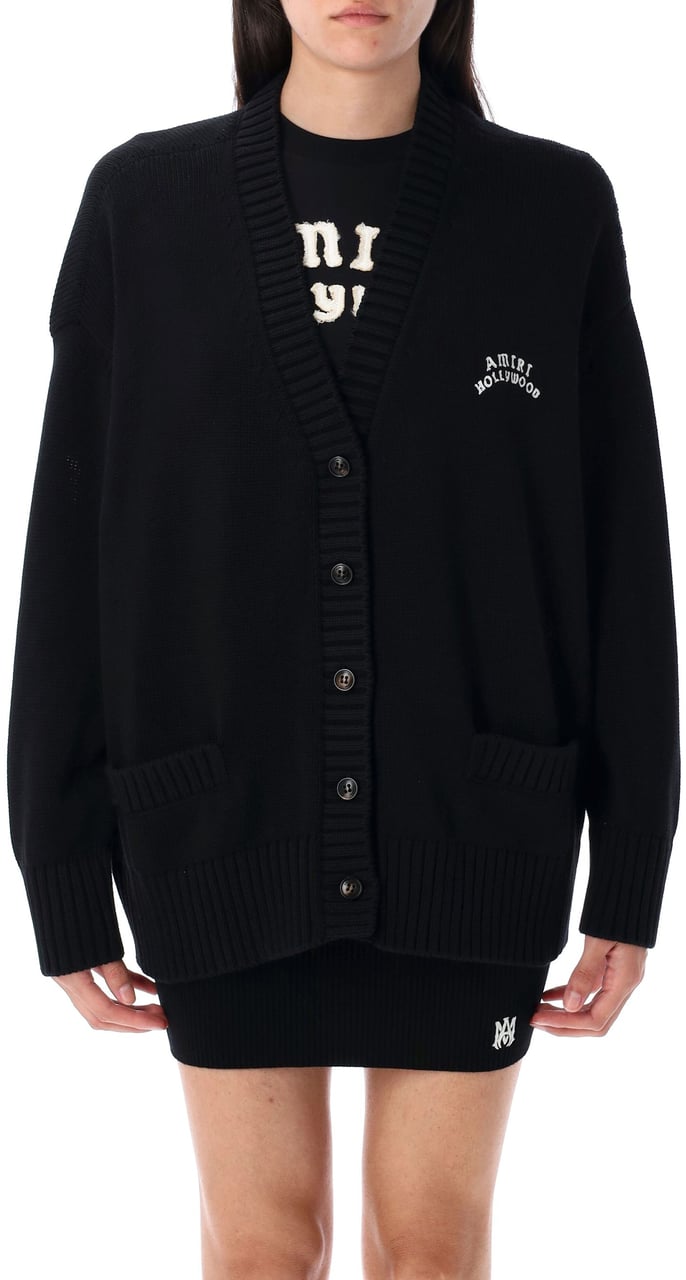 Amiri Cardigan Hollywood Nero Zwart
