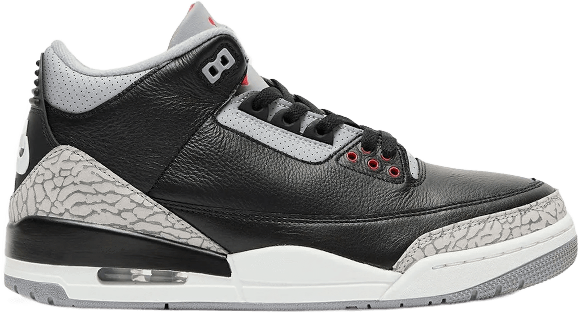 Nike Air Jordan 3 Retro Black Cement Reimagined Zwart