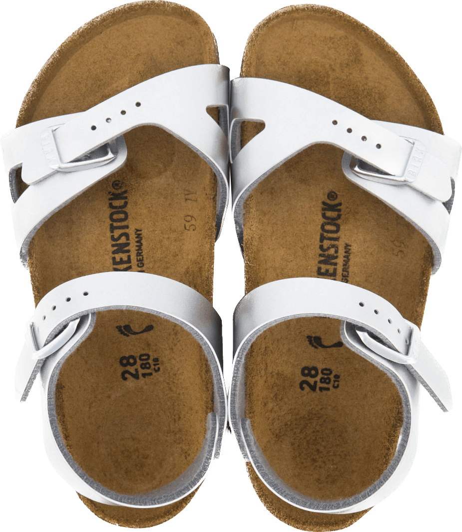Birkenstock Birkenstock Kinder Meisjes Sandalen Rio Zilver Metallic