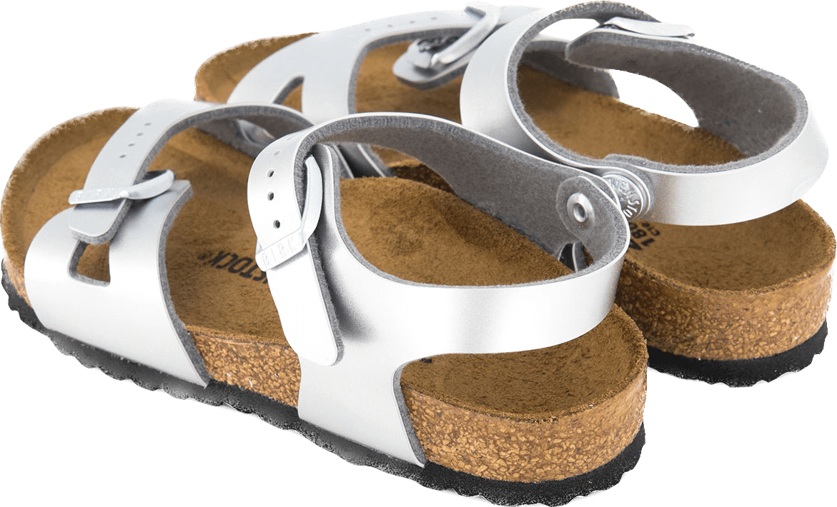 Birkenstock Birkenstock Kinder Meisjes Sandalen Rio Zilver Metallic