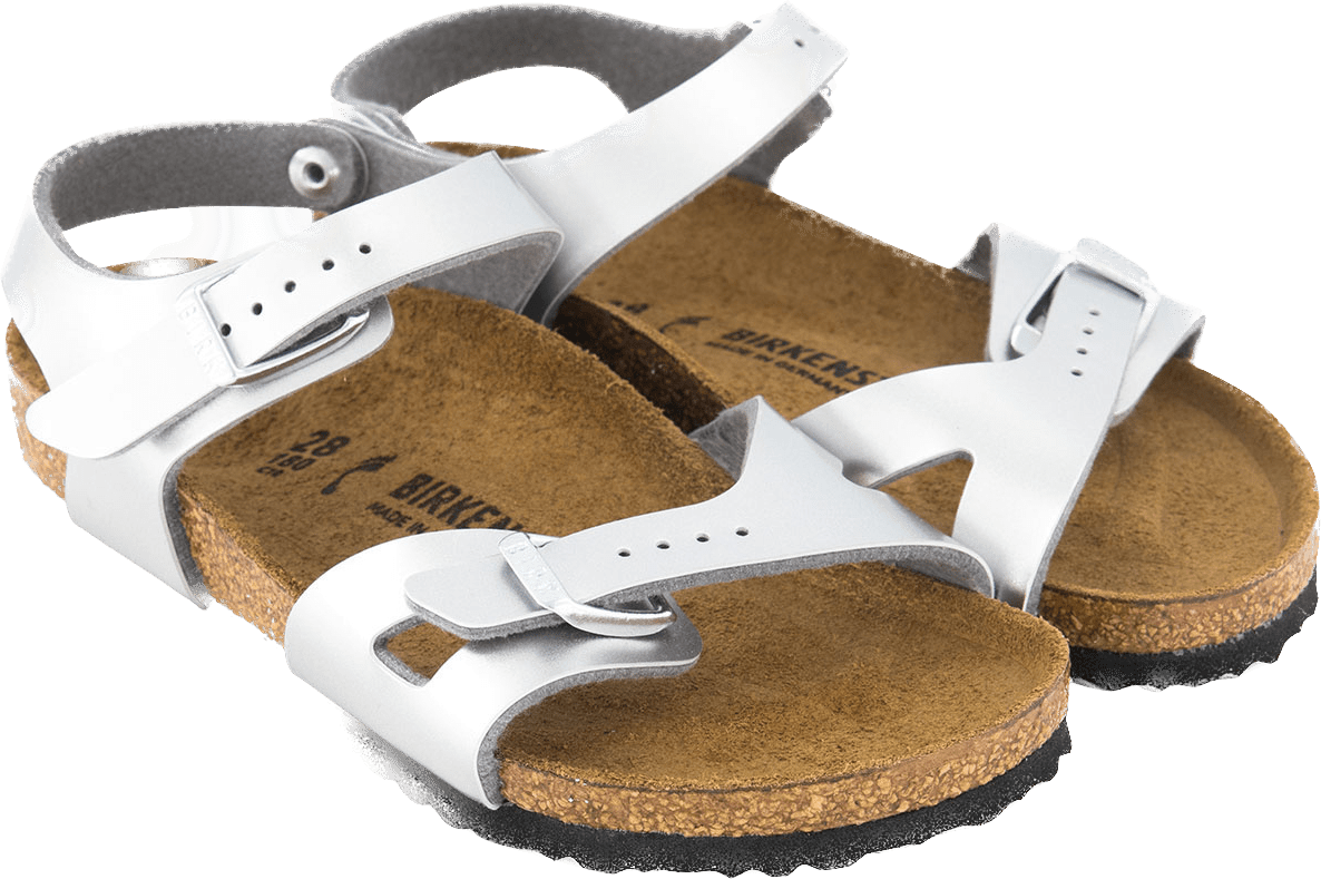 Birkenstock Birkenstock Kinder Meisjes Sandalen Rio Zilver Metallic