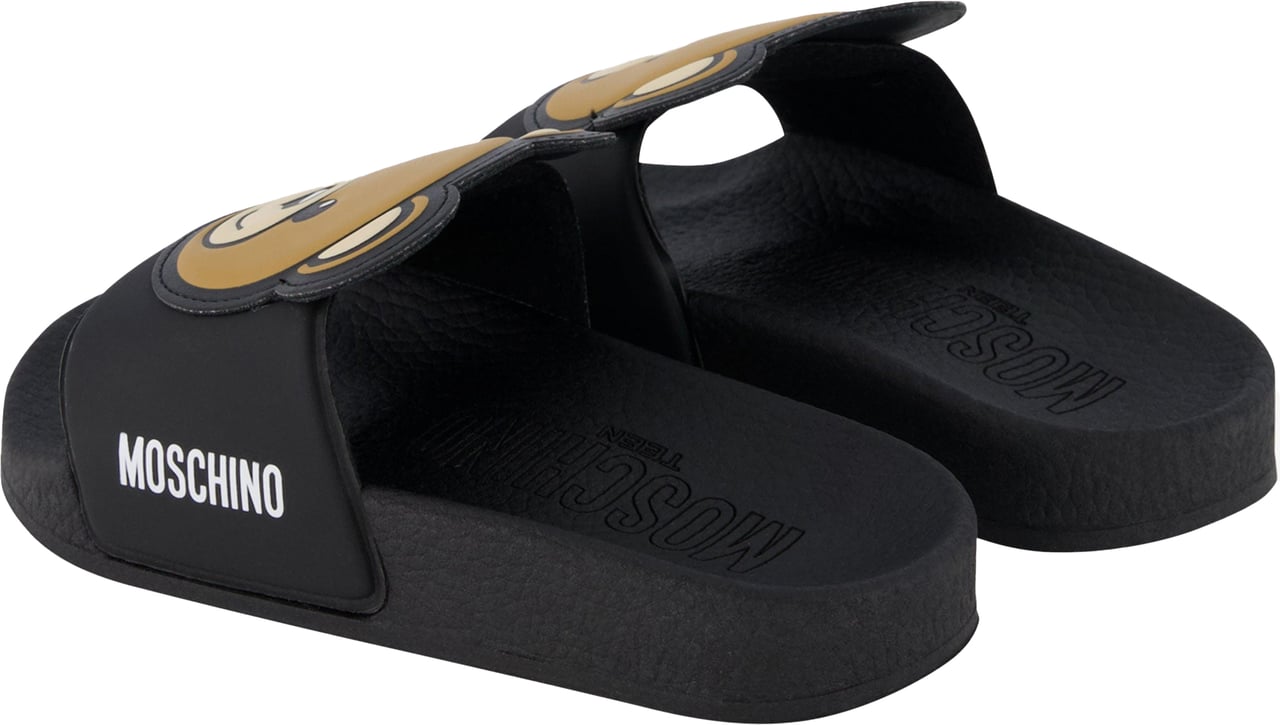 Moschino Moschino Kinder Unisex Slippers Zwart Zwart