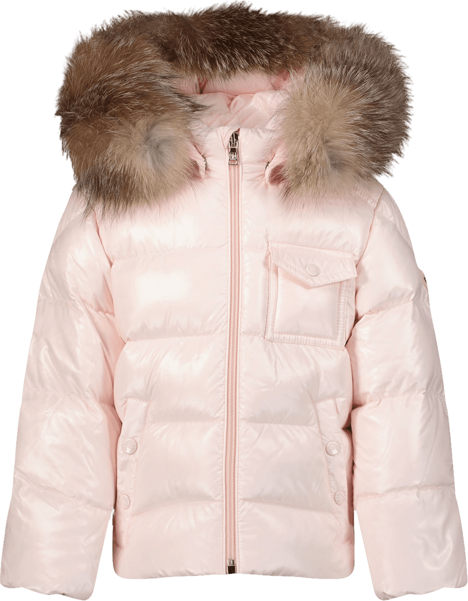 Moncler Moncler Baby Meisjes Jas Licht Roze Roze