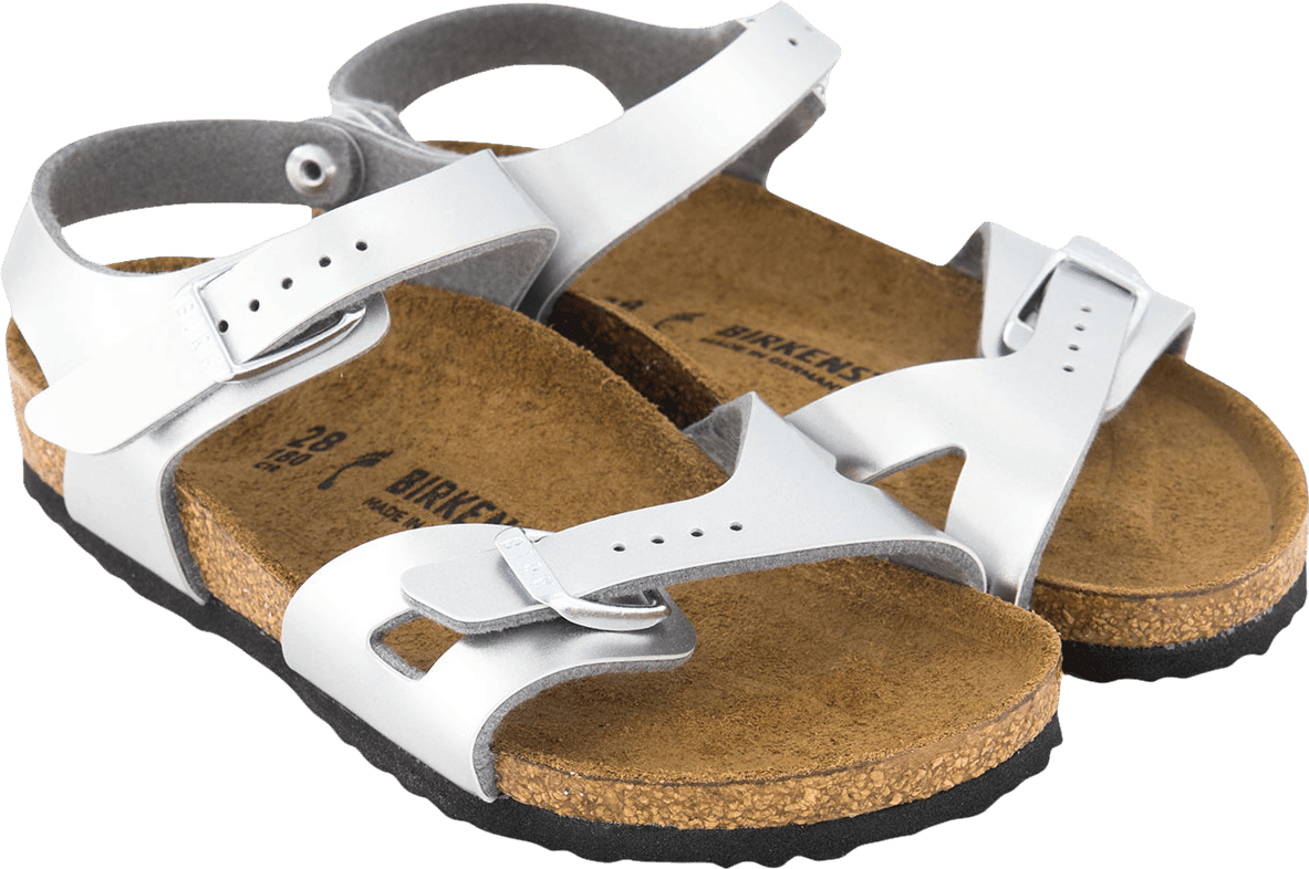Birkenstock Birkenstock Kinder Meisjes Sandalen Zilver Metallic