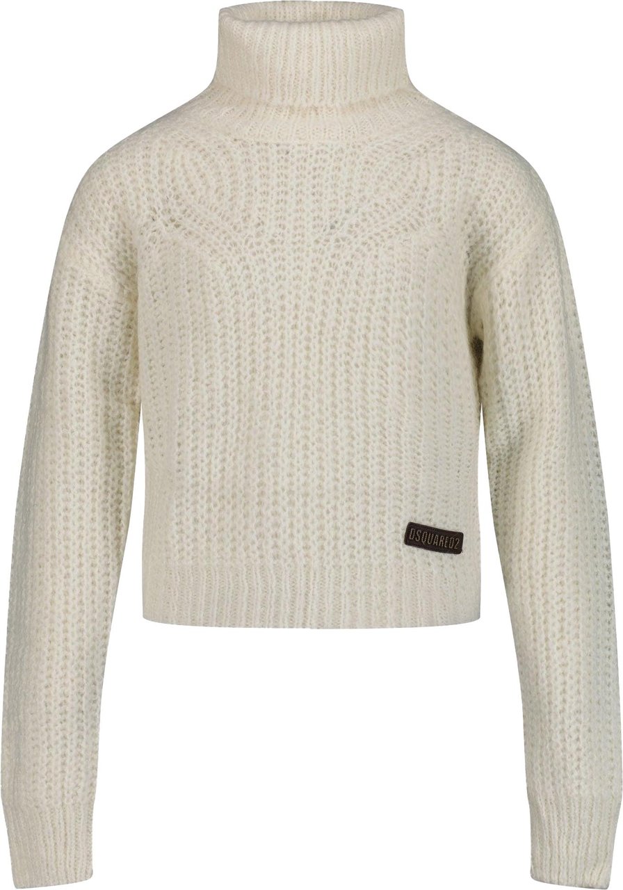 Dsquared2 Dsquared2 Meisjes Trui Off White Wit